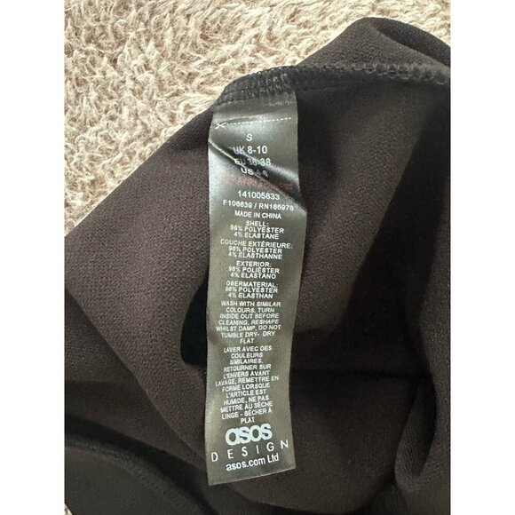 ASOS Design Women’s Black Mini Skirt Size Size Small New - Picture 6 of 9